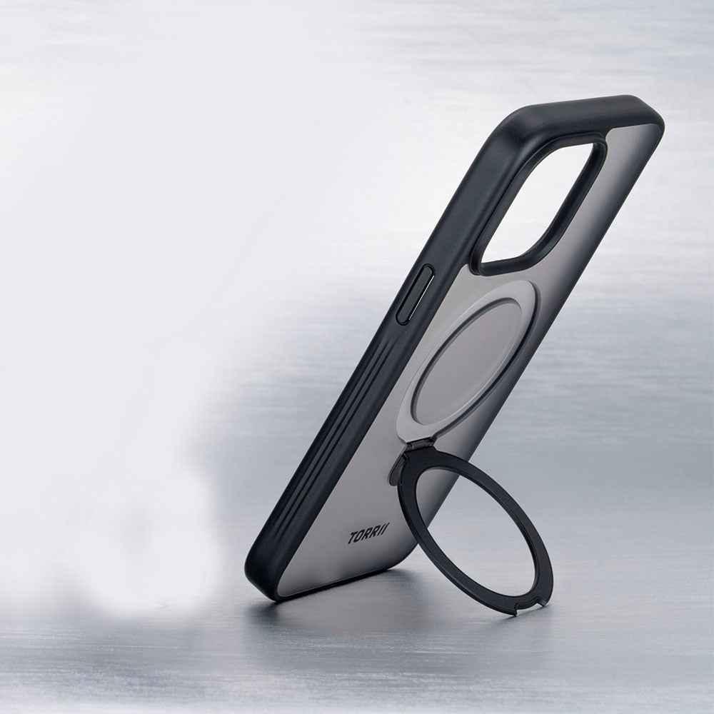iPhone 15 Pro Torrii Torero Stand Case + Magsafe Compatible - Black iPhone 15 Pro Torrii Torero Stand Case + Magsafe Compatible - Black
